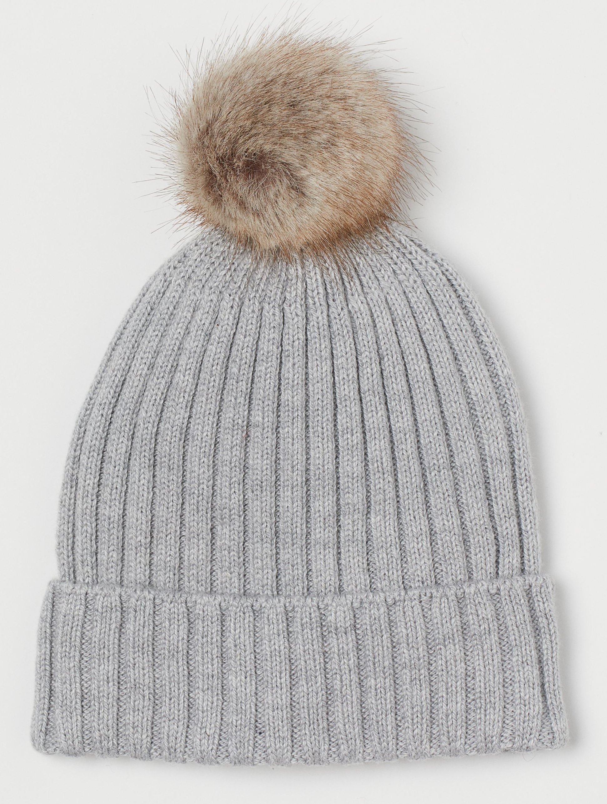 

Шапка H&M 8244871 49 Светло-серая