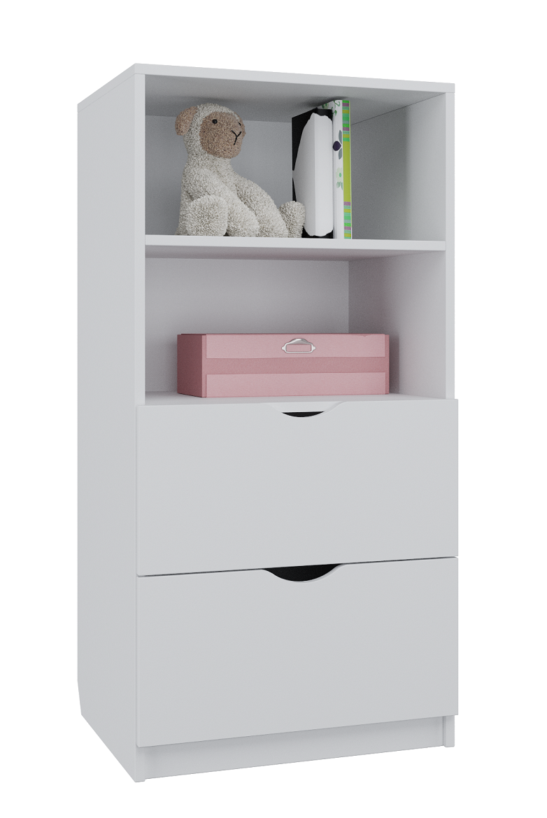

Шкаф для документов и книг MebelLoft 60х50х122 см Белый 15-1002-01