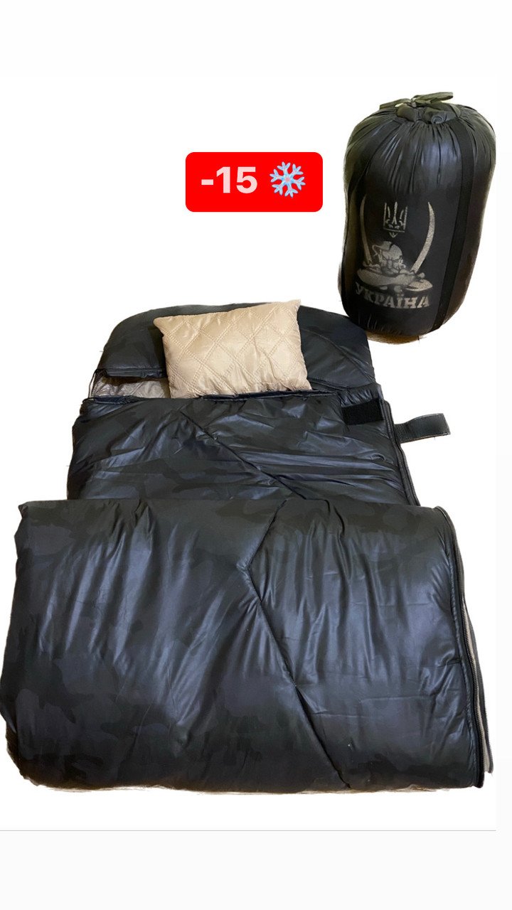 Спальный зимний мешок + подушка до - 15* – фото, отзывы, характеристики .