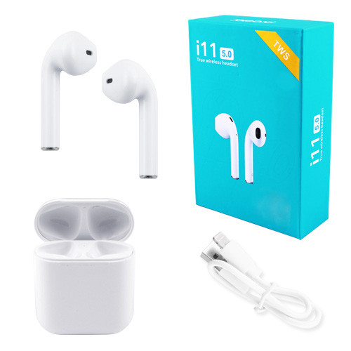 

Беспроводные bluetooth-наушники i11 5.0 с кейсом