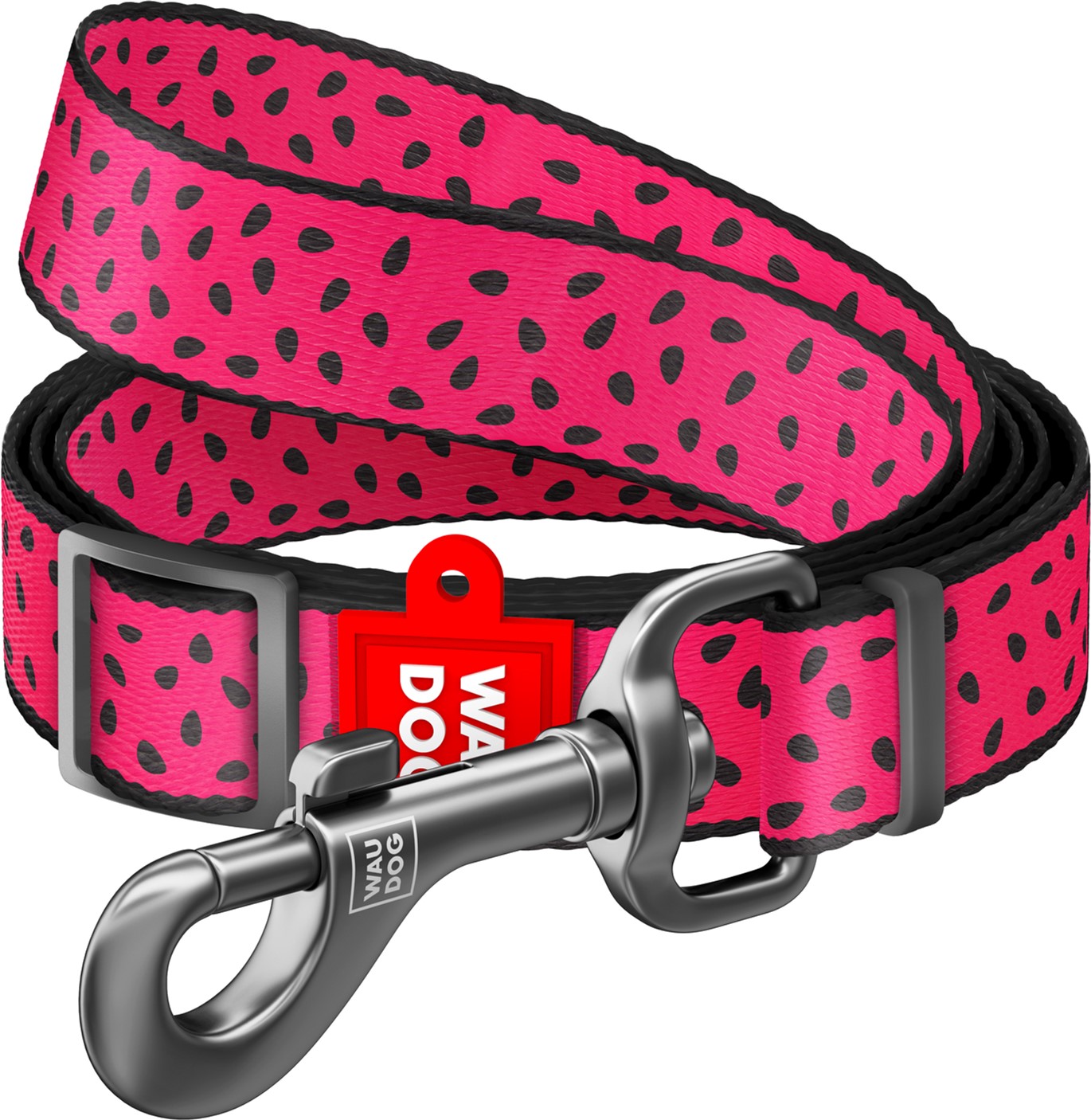 

Поводок для собак нейлоновый Collar WAUDOG Nylon, рисунок "Арбуз", регулируемый, M, Ш 20 мм, Дл 152-183 см (5320)