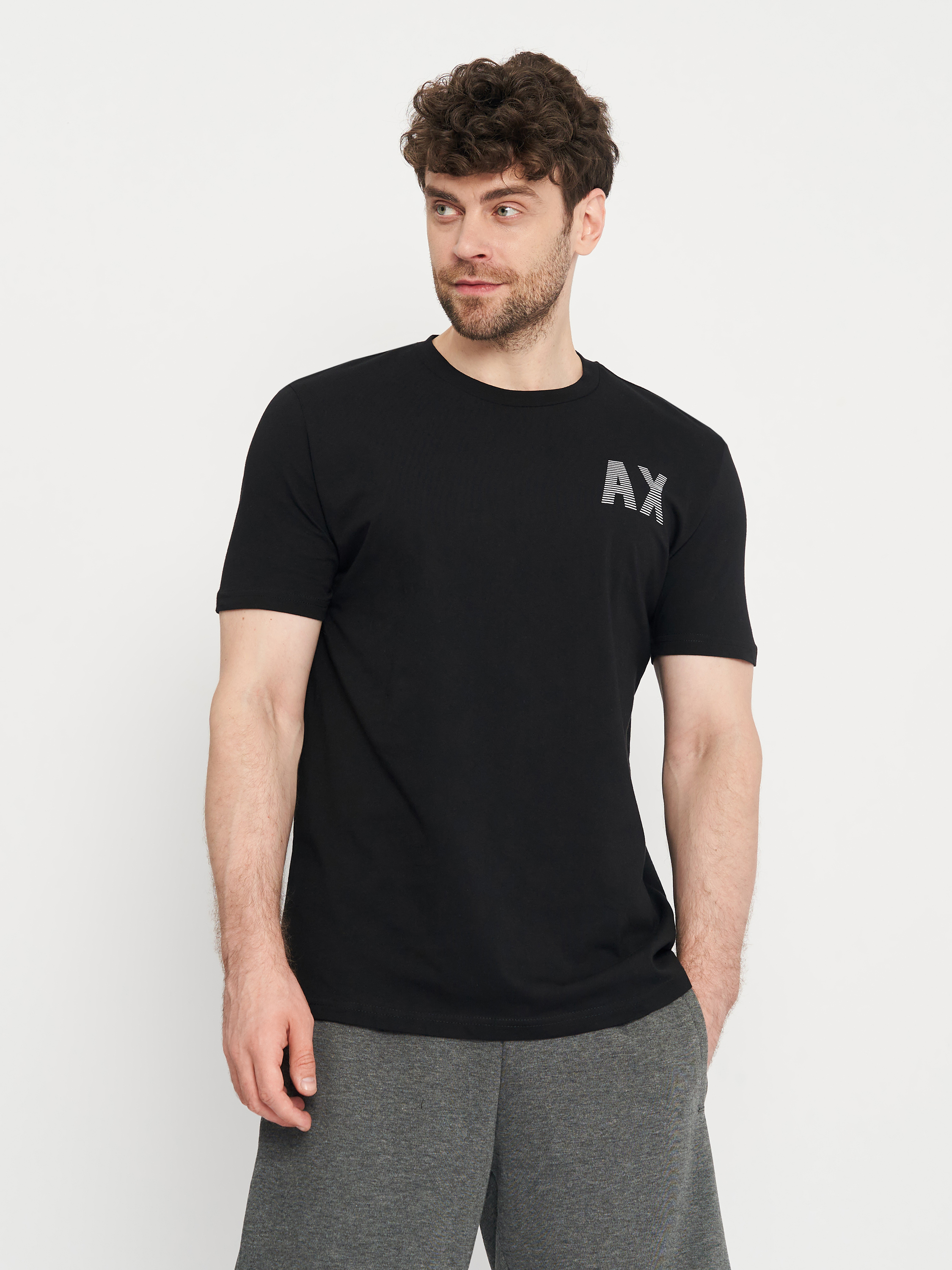 Акція на Футболка Armani Exchange 11165.1 Xl 50 Чорна від Rozetka