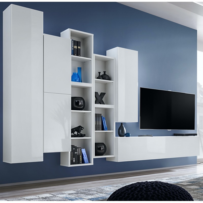 

Гостиная стенка из ДСП System Blox XII ASM Meble Польша Белый