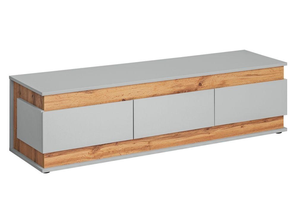 

Тумба под телевизор из ДСП Berlin ASM Meble Польша Дуб Артизан/Серый