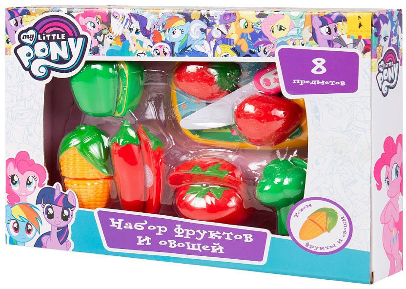 

Игровой набор Перо My Little Pony Набор фруктов и овощей 8 предметов (4820171713211)