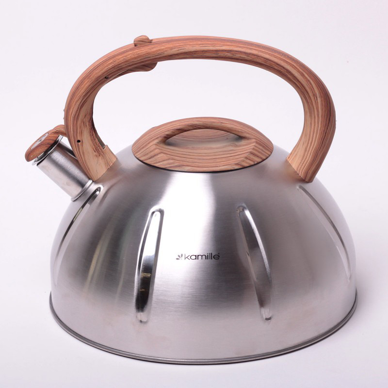

Чайник 5л из нержавеющей стали со свистком и бакелитовой ручкой Kamille 0698