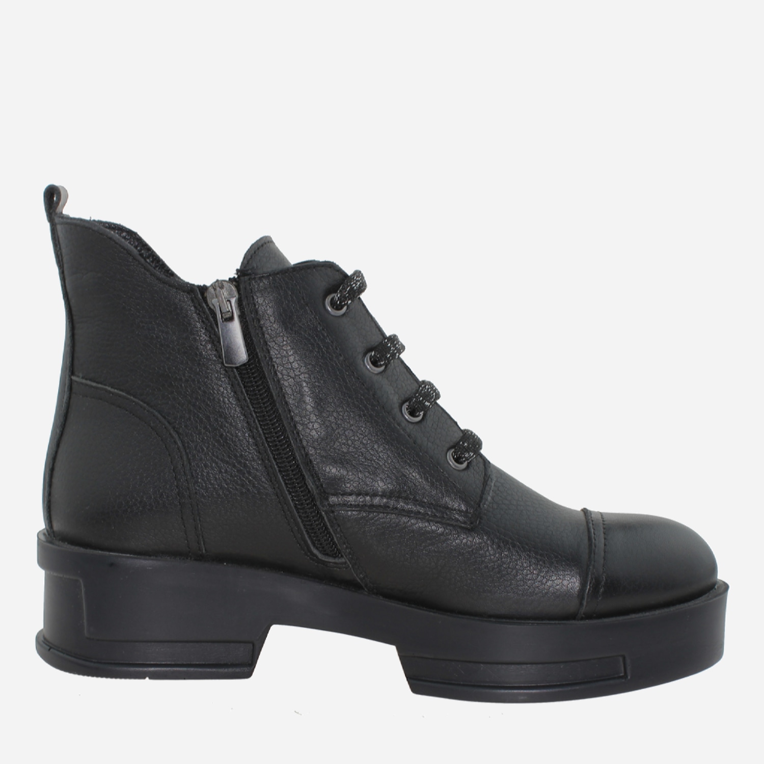 Акція на Жіночі зимові черевики низькі Goover Af21011.01 36 23 см Чорні від Rozetka