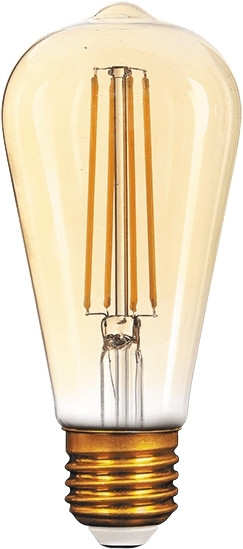 

Лампа светодиодная LED Black Filament ST64 E27 8W Golden 740lm 2400К