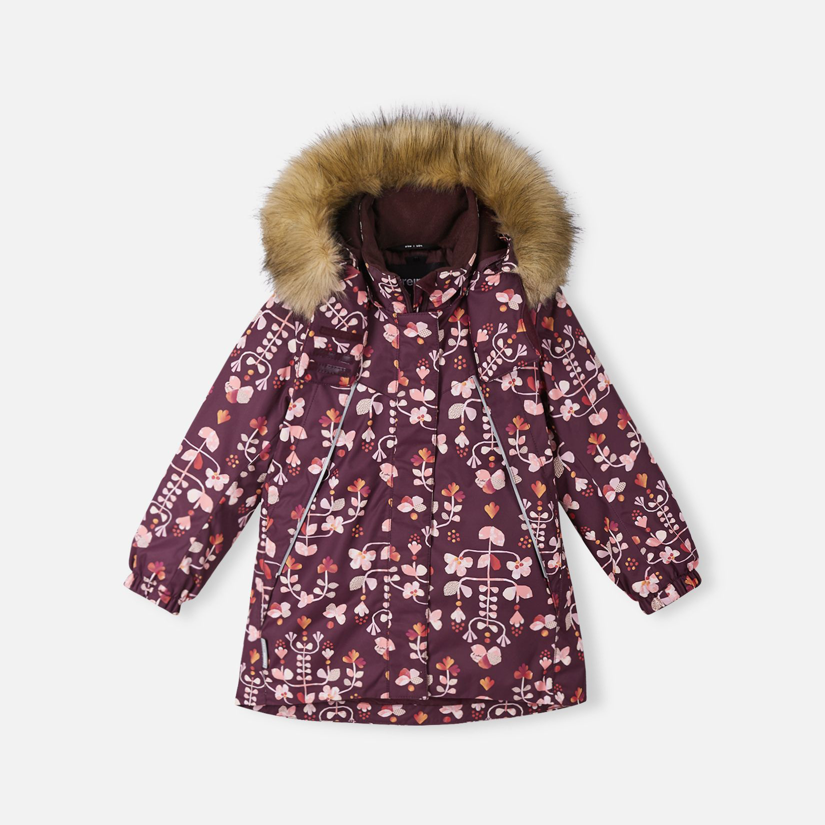 Акція на Дитяча зимова термо куртка для дівчинки Reima Muhvi 5100118A-4961 92 см від Rozetka