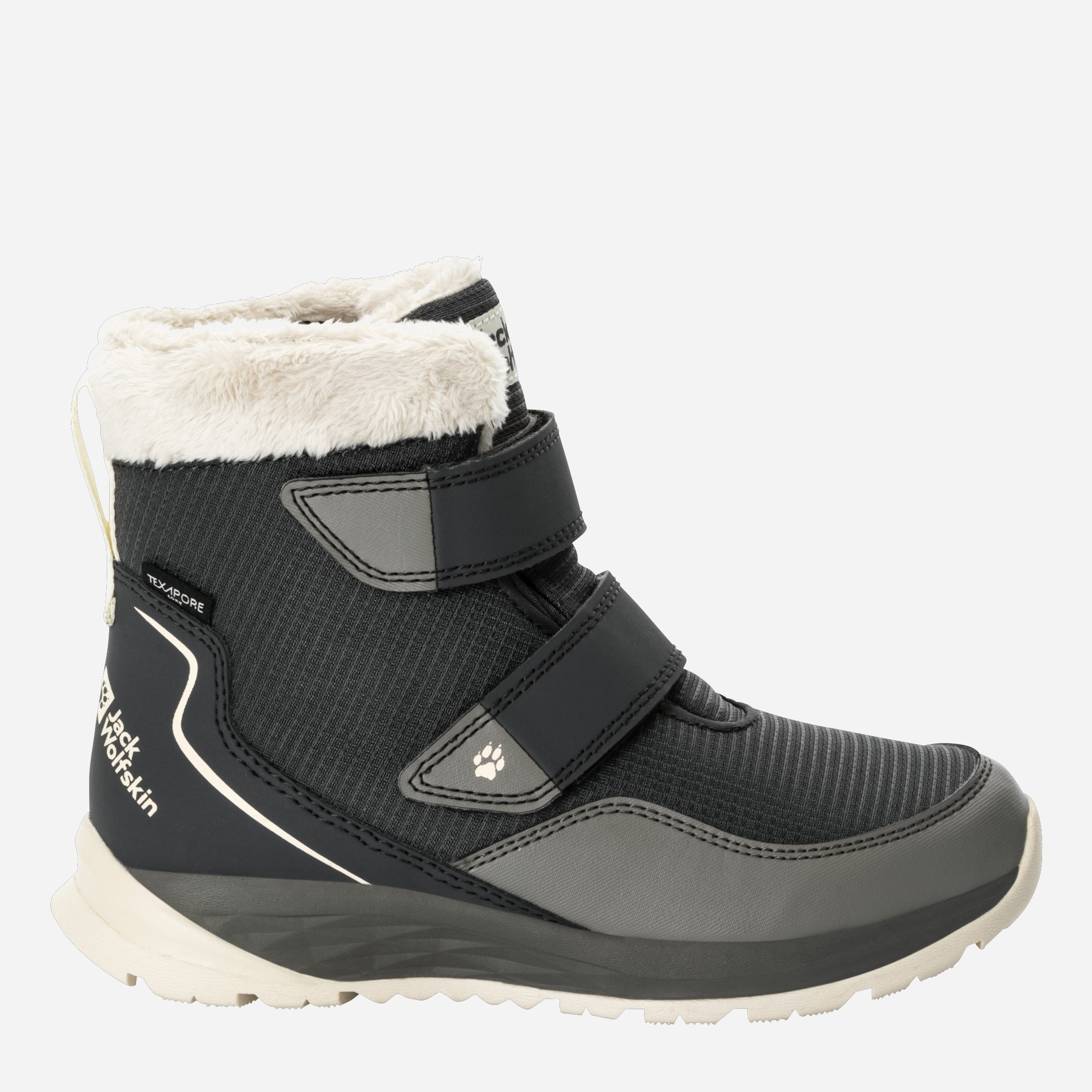 Акція на Дитячі черевики для хлопчика Jack Wolfskin Polar WOLF TEXAPORE MID VC K 4036174_6185 31 (13) 19.1 см Сірі від Rozetka