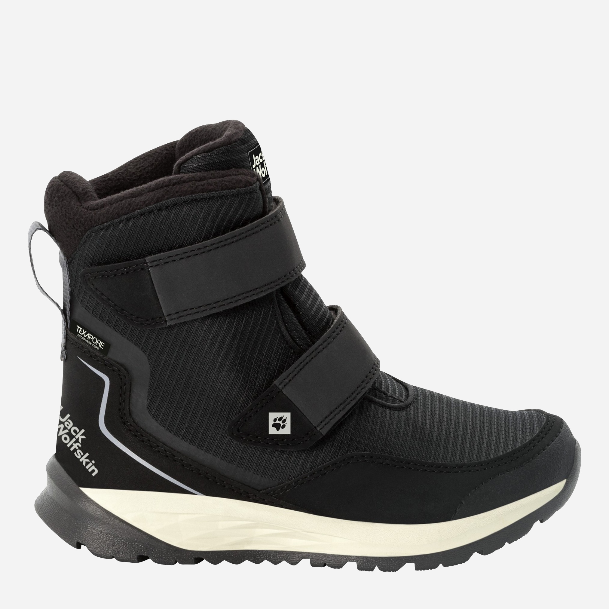 Акция на Підліткові зимові черевики для хлопчика Jack Wolfskin Polar BEAR TEXAPORE HIGH VC K 4036723_6069 36 (4.5) 22.5 см Чорні от Rozetka