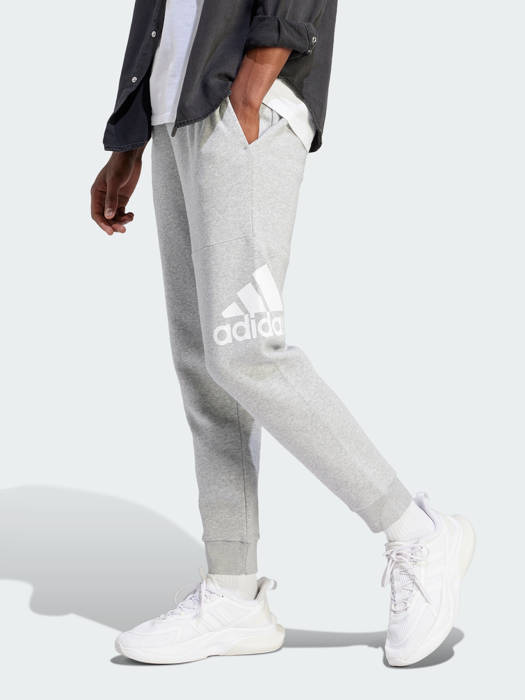 Акція на Спортивні штани чоловічі Adidas M Bl Fl Tc Pt IJ6482 XL Medium Grey Heather від Rozetka