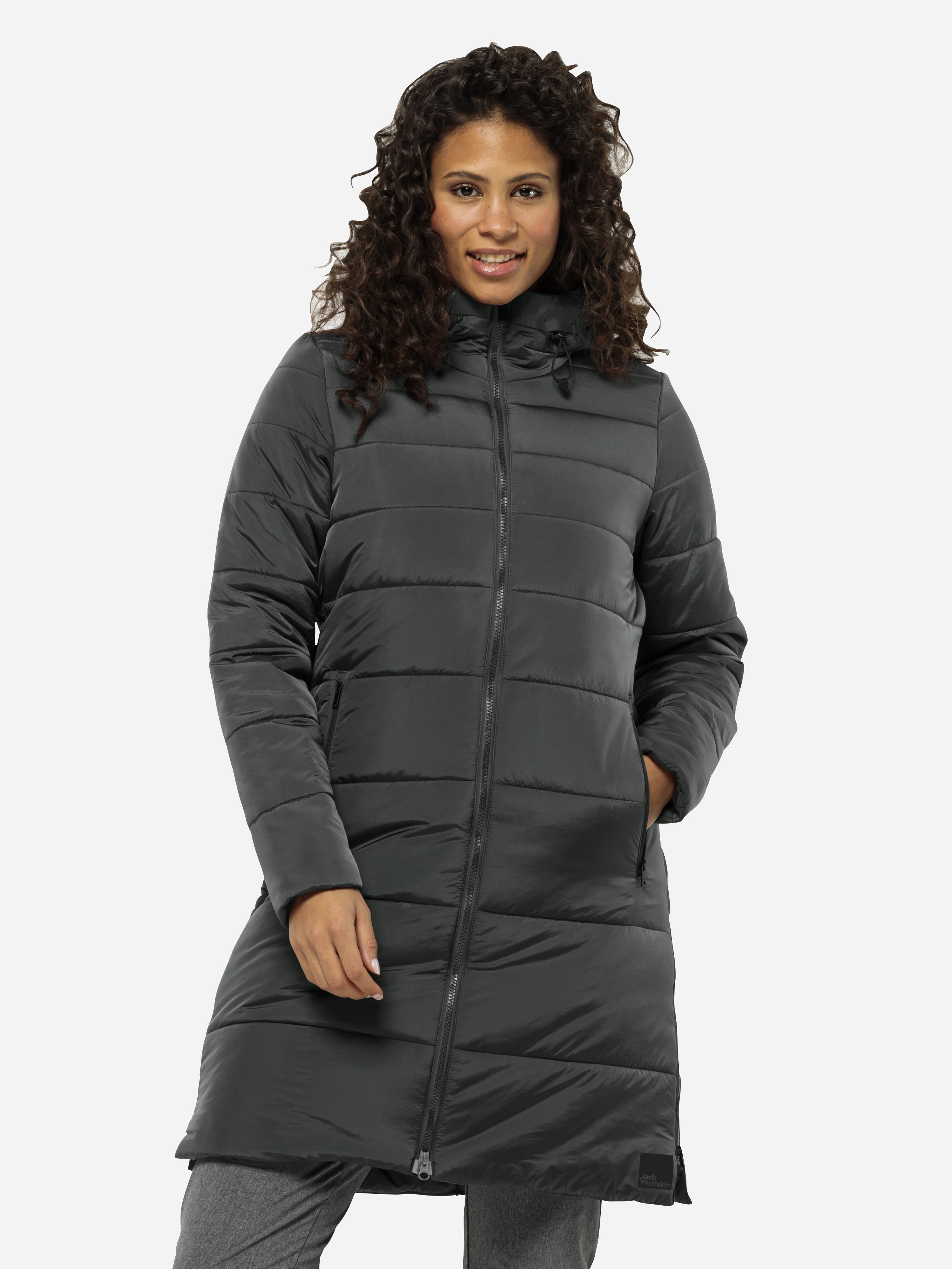 Акція на Куртка зимова жіноча Jack Wolfskin Eisbach Coat W 1206981-4136 S Зелена від Rozetka