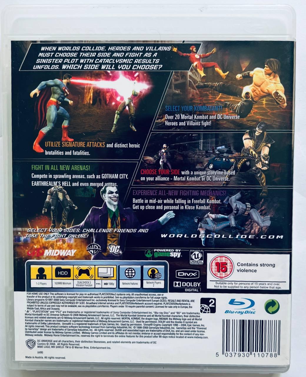 ROZETKA » Mortal Kombat vs DC Universe, Б/У, английская версия - диск для  PlayStation 3 от продавца: RetroGaming Shop купить в Украине: цена, отзывы