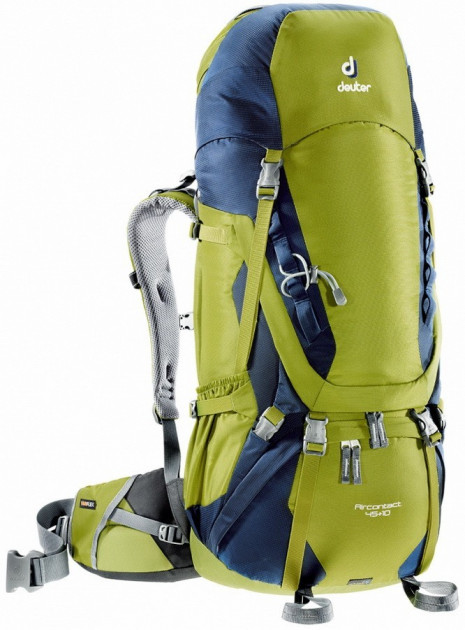 

Рюкзак Deuter Aircontact, 45 + 10 л, moss-navy