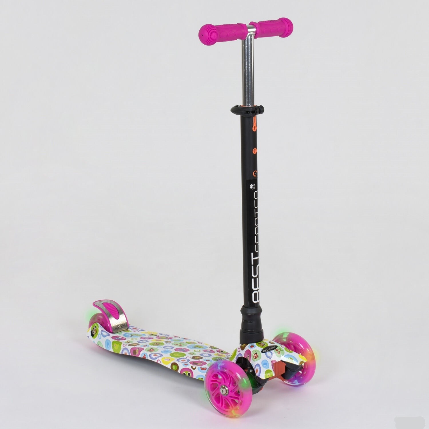 

Трехколесный детский самокат Best Scooter Maxi (2,5 - 8 лет) Розовый