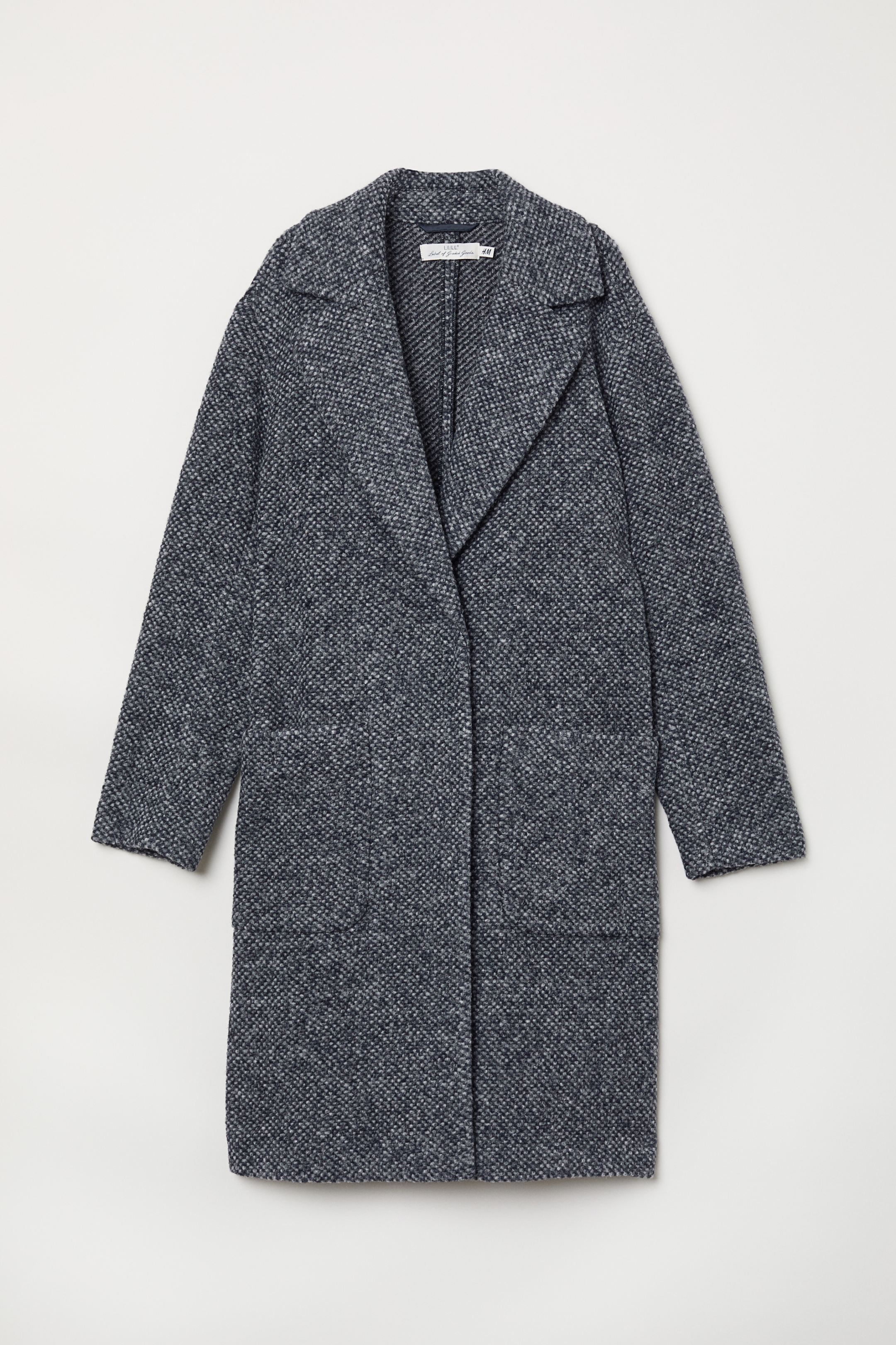

Пальто H&M 6831478 S Серое