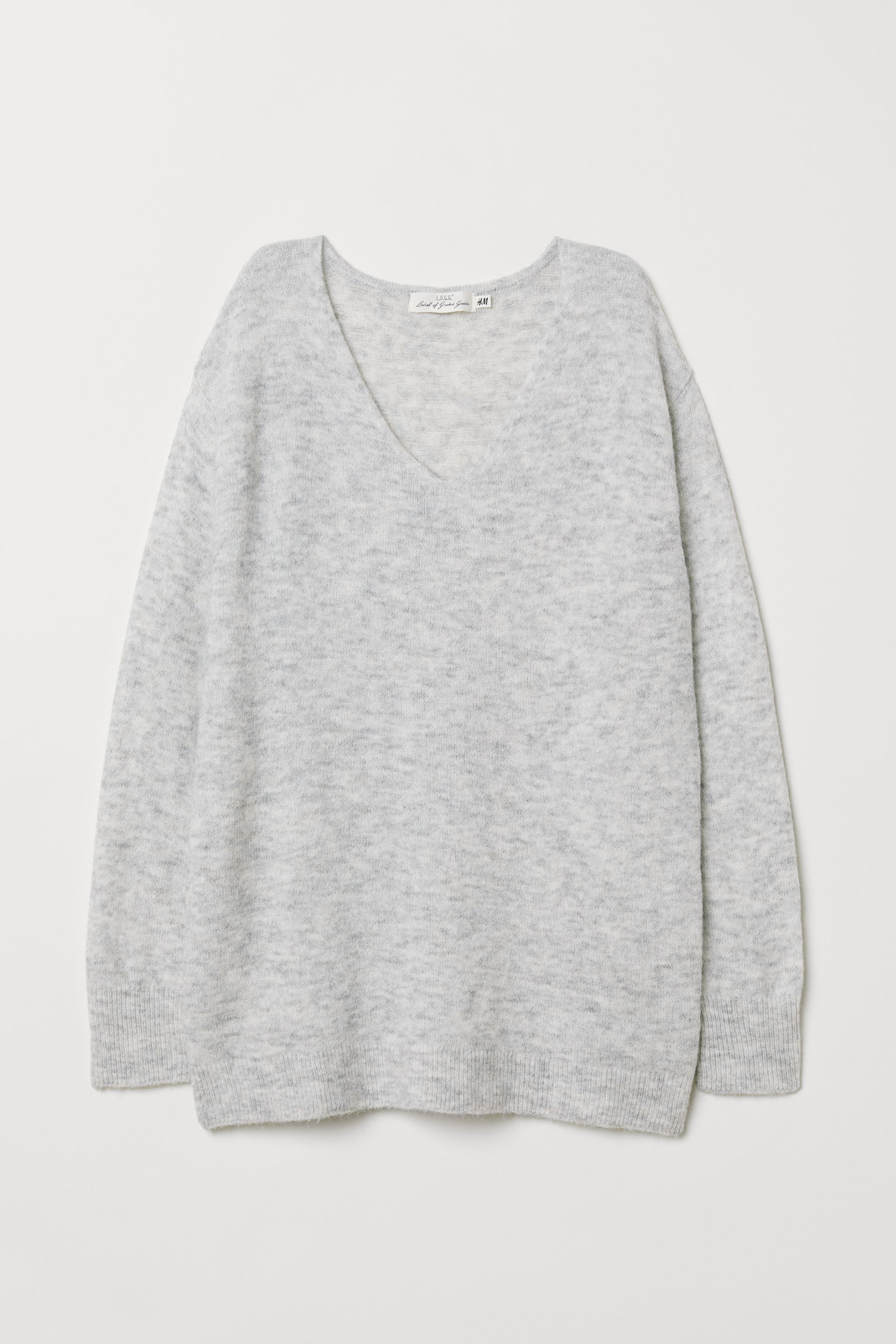 

Пуловер H&M 6827768  Светло-серый меланж, Пуловер H&M 6827768 XL Светло-серый меланж
