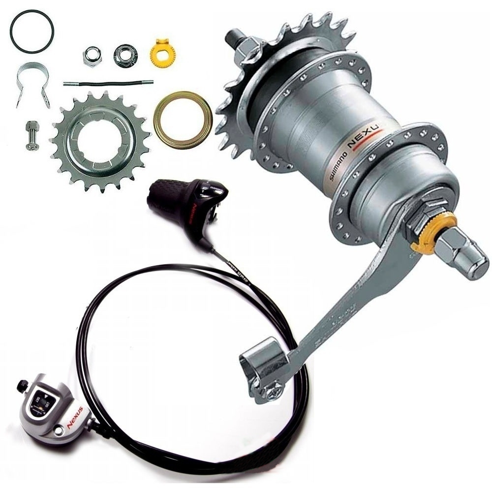 

Втулка задняя Shimano Nexus Inter - 3 с комплектом SL-3S42E 1700 мм. 36 шп. (HUBR-Al-046)