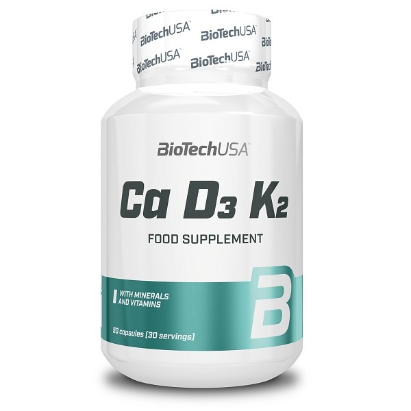 

Витамины BioTech USA Ca D3 K2 90 капсул