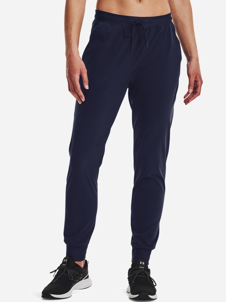 Акція на Спортивні штани жіночі Under Armour Ua Armour Sport Woven Pant-Nvy 1348447-410 XS Темно-сині від Rozetka