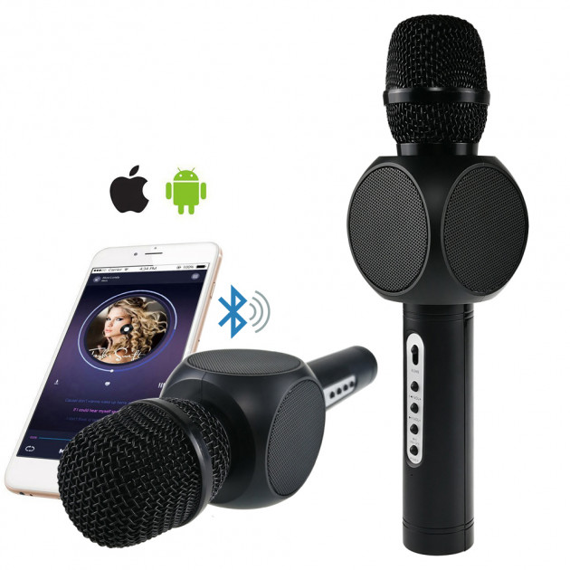

Микрофон беспроводной караоке Bluetooth E103 Black
