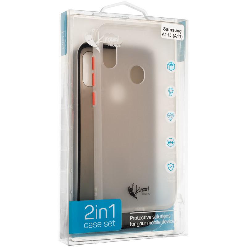 

Krazi Matte Colorit Case for Samsung A115 (A11)/M115 (M11) Black/White