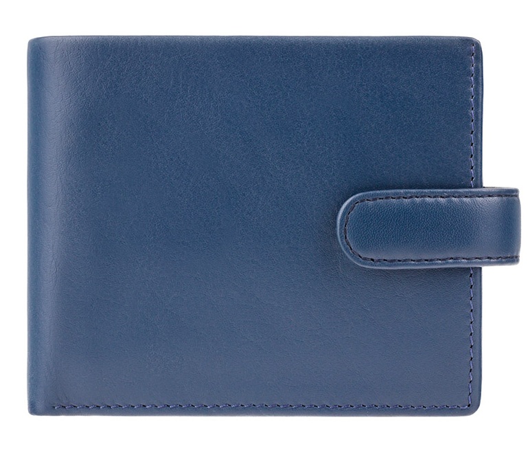 

Синий мужской портмоне Visconti PM102 BLUE/MUST Leonardo c RFID