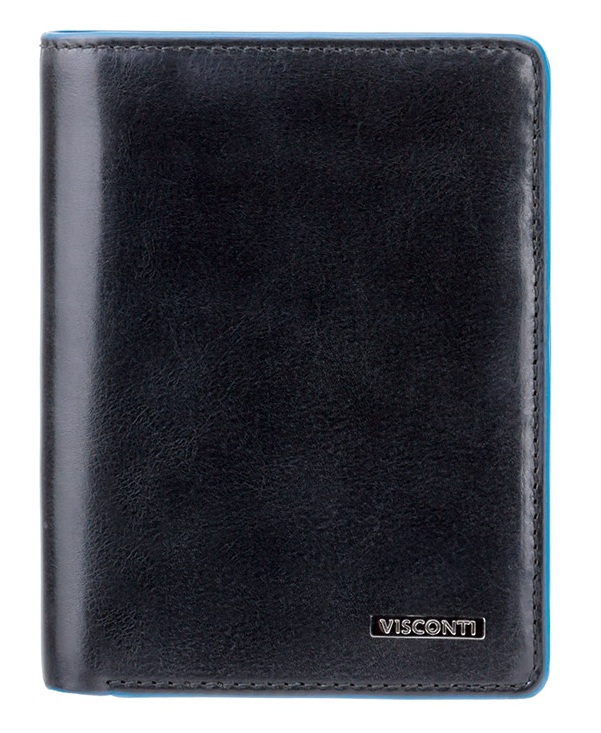 

Чёрный мужской кошелек Visconti ALP87 IT BLK Ralph