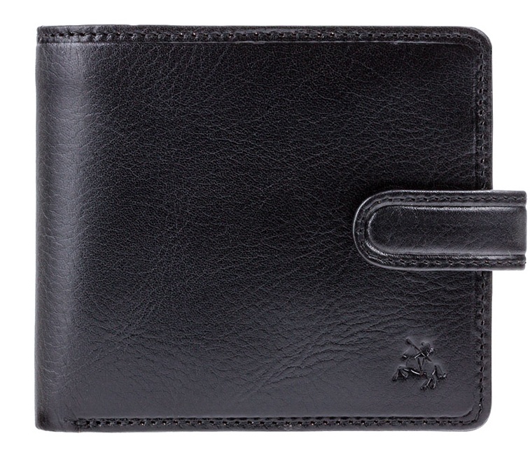 

Чёрный мужской кошелек Visconti TSC41 BLK Massa c RFID