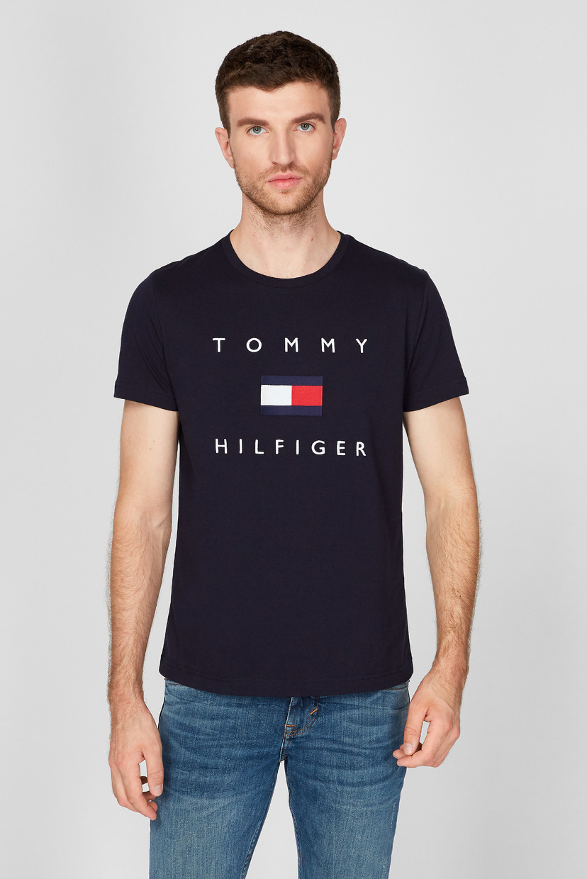 

Мужская темно-синяя футболка TOMMY FLAG Tommy Hilfiger S MW0MW14313