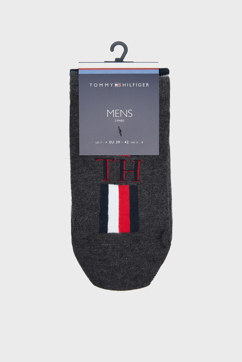 

Мужские темно-серые носки (2 пары) TH MEN SNEAKER 2P ICONIC STRIPE Tommy Hilfiger 39/42 320204001