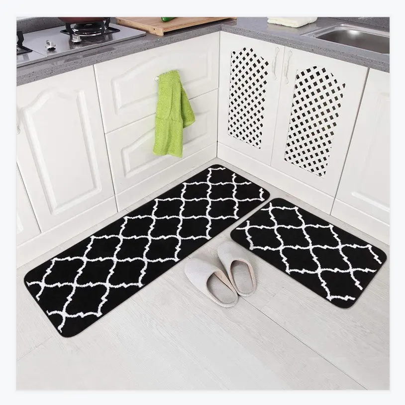 Коврики для дома универсальные 2 пр. 50*80+50*150 см Homytex black ...