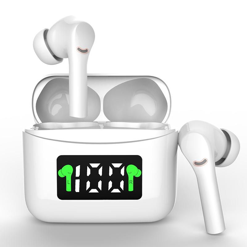 

Беспроводные наушники TWS J5 Bluetooth 5,2 с 3D стерео звуком, встроенный микрофон с зарядным боксом White
