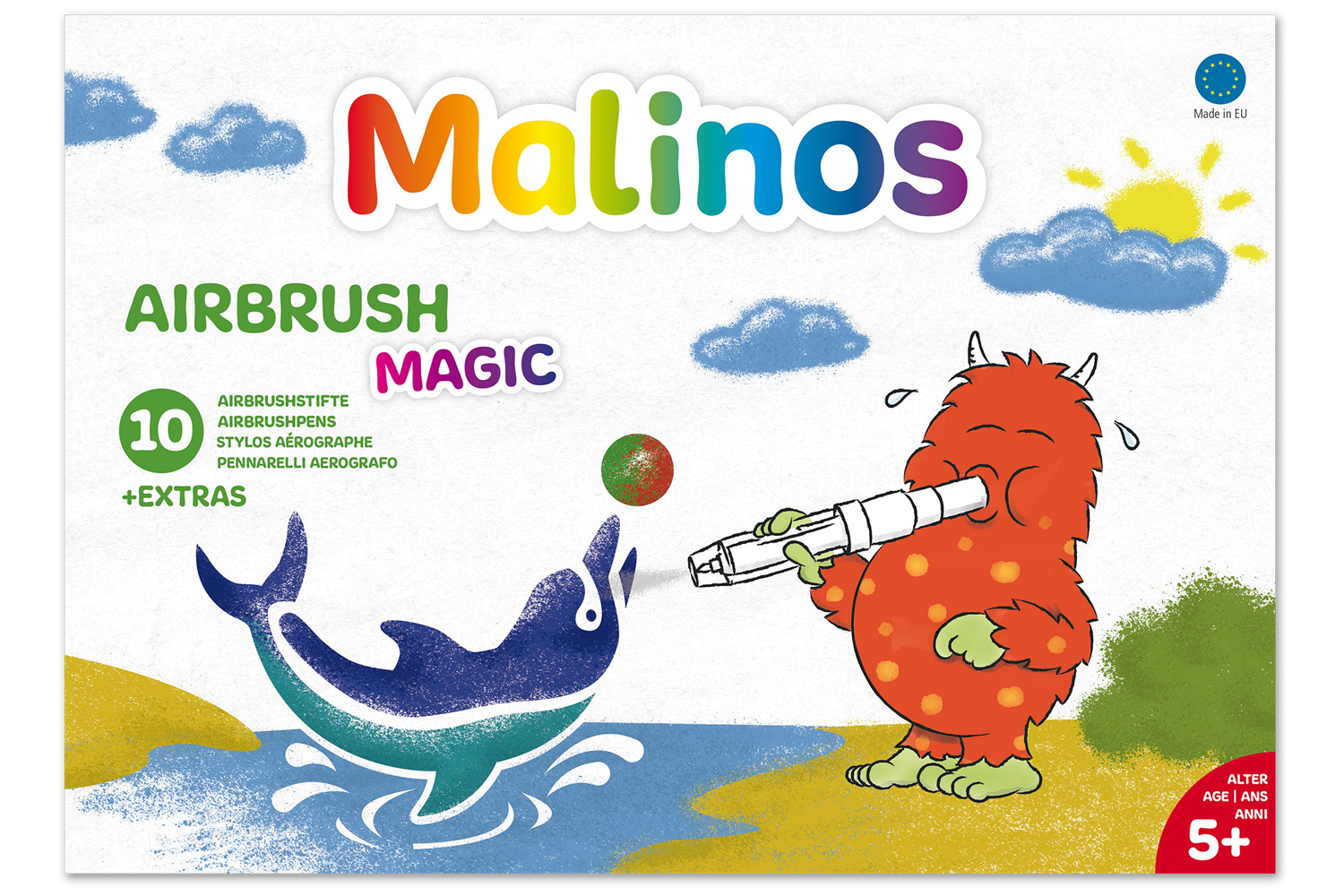 

Фломастеры-аэрографы волшебные MALINOS BLOpens Magic 10 8+2+1 шт (DD-MA-300964)