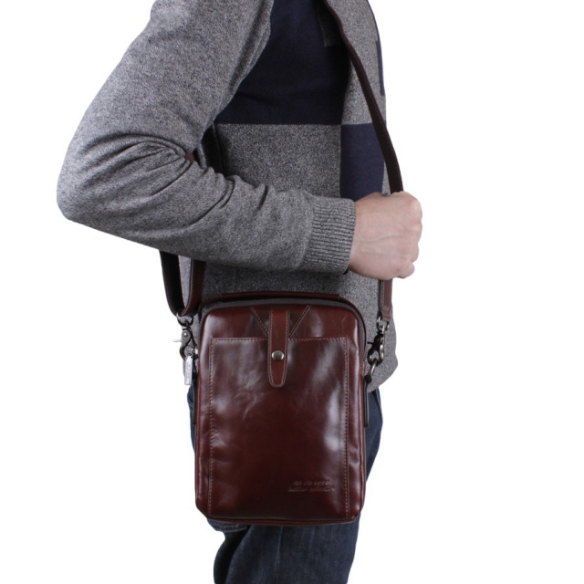

Мужская кожаная сумка Luxury Leather Accessories,82716.2
