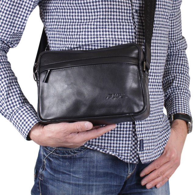 

Мужская кожаная сумка Luxury Leather Accessories,82020