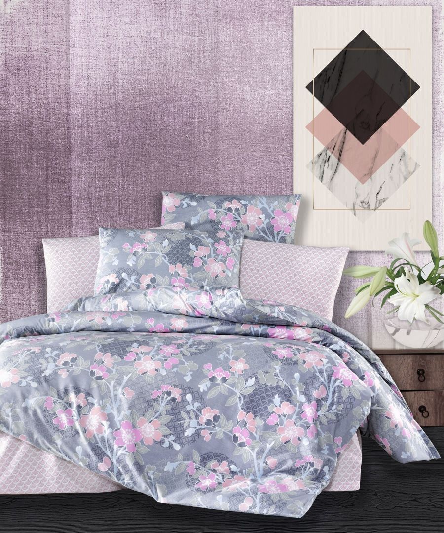 

Комплект постельного белья LightHouse 4 сезона Ranforce Gardenia 200x220 / 50x70 см х 2 шт