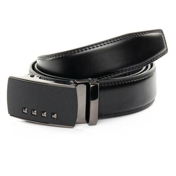 

Кожаный мужской ремень автомат Z5-DM-6468-2 black 120 см.