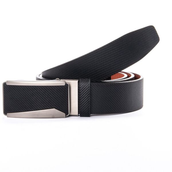 

Кожаный мужской ремень TH5-0777 black 120 см.