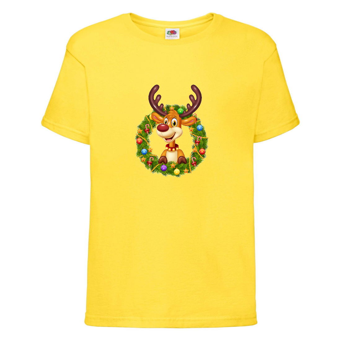 

Футболка детская Новый Год (New Year) желтая (0014-yellow) размер 164 см
