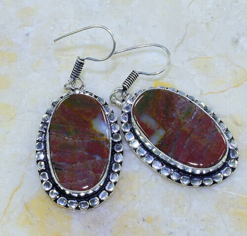 

Серьги с камнем гелиотроп W92944