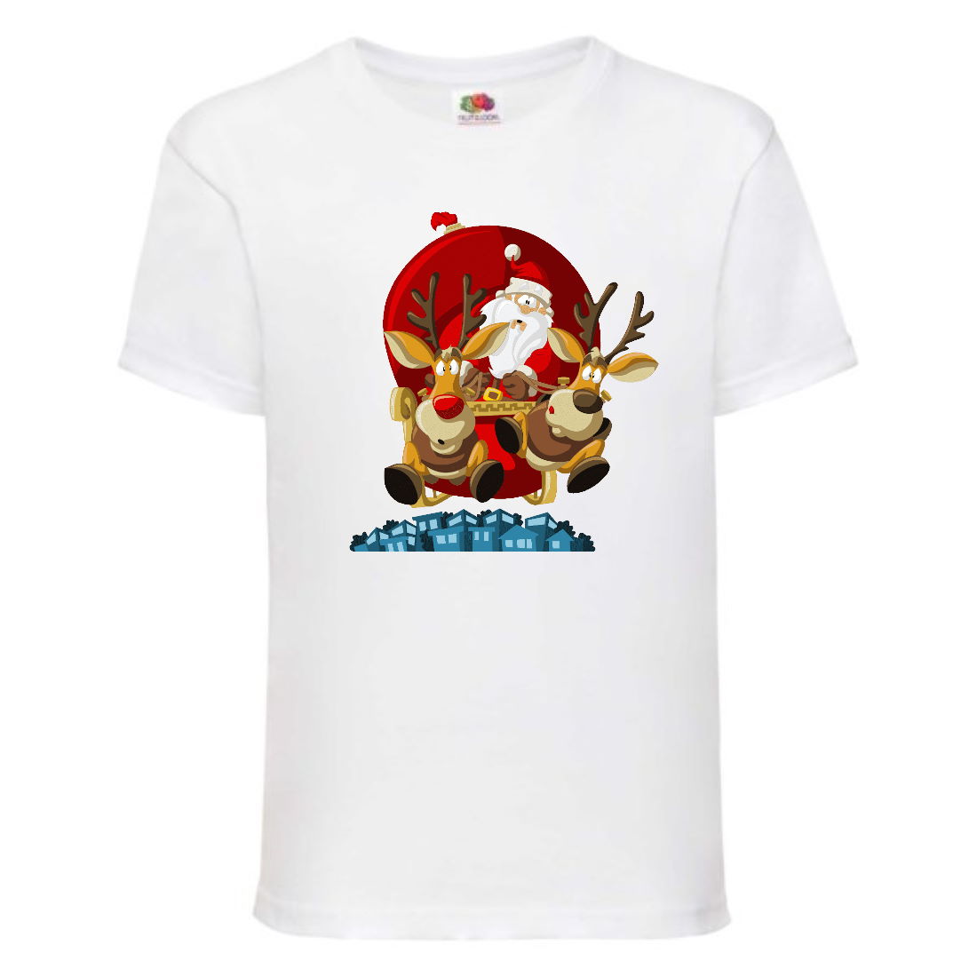 

Футболка детская Новый Год (New Year) белая (0034-white) размер 104 см