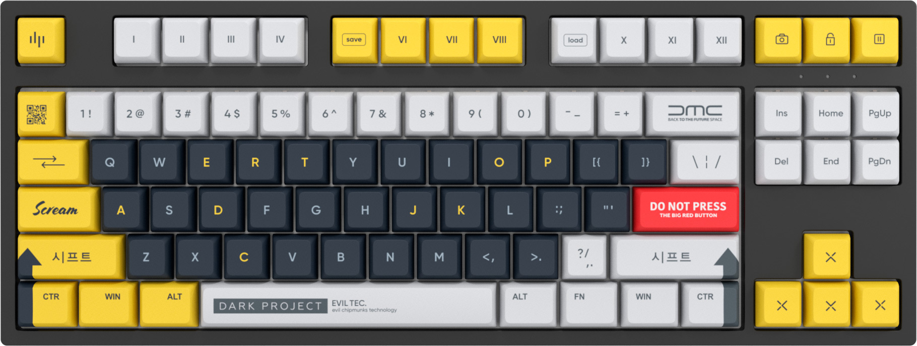 Клавиатура проводная Dark Project LTD KD87A Gateron Ink Red Black ...