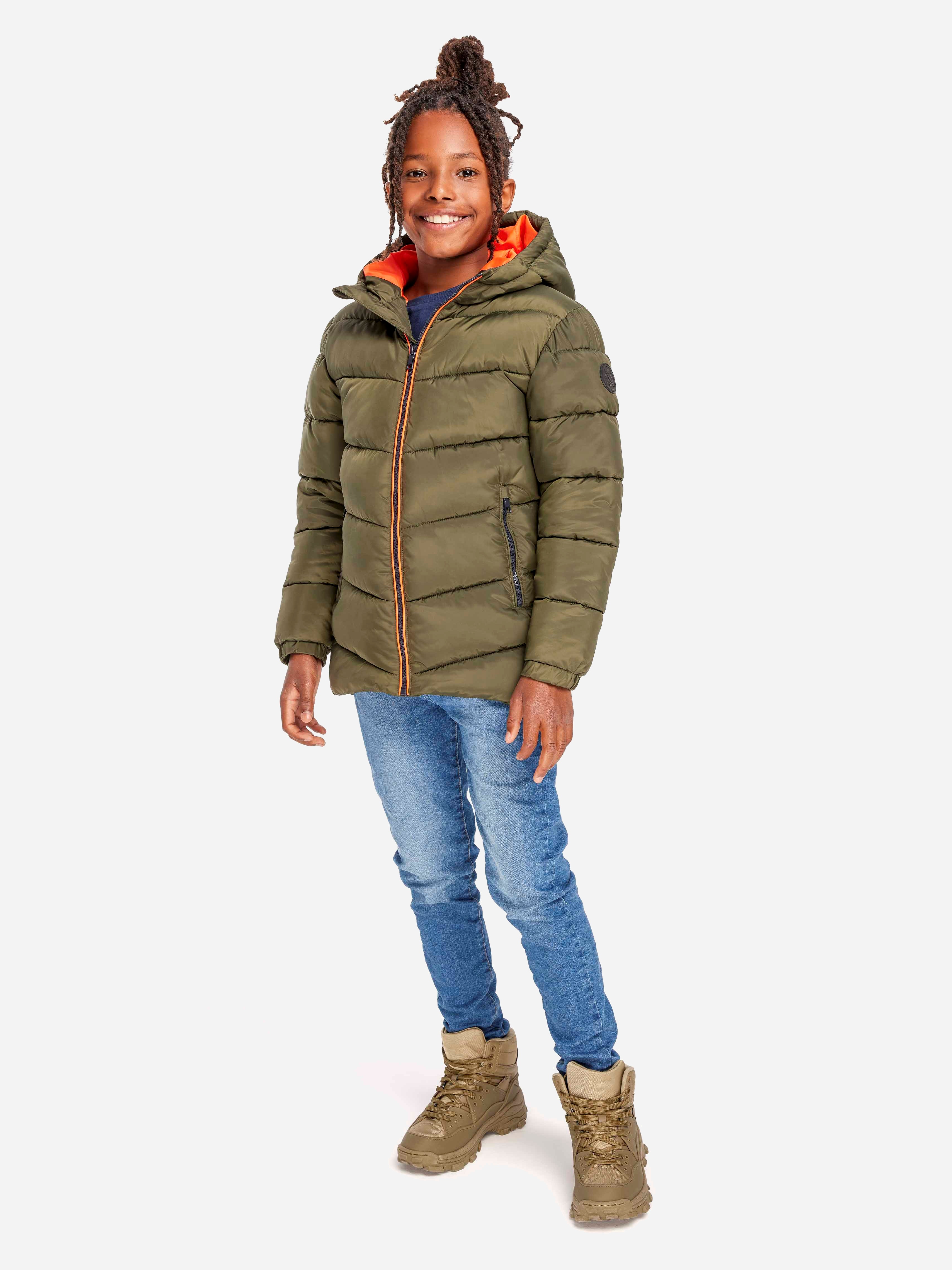 Акція на Дитяча демісезонна куртка для хлопчика Minoti 15coat 18 39588TEN 128-134 см Хакі від Rozetka