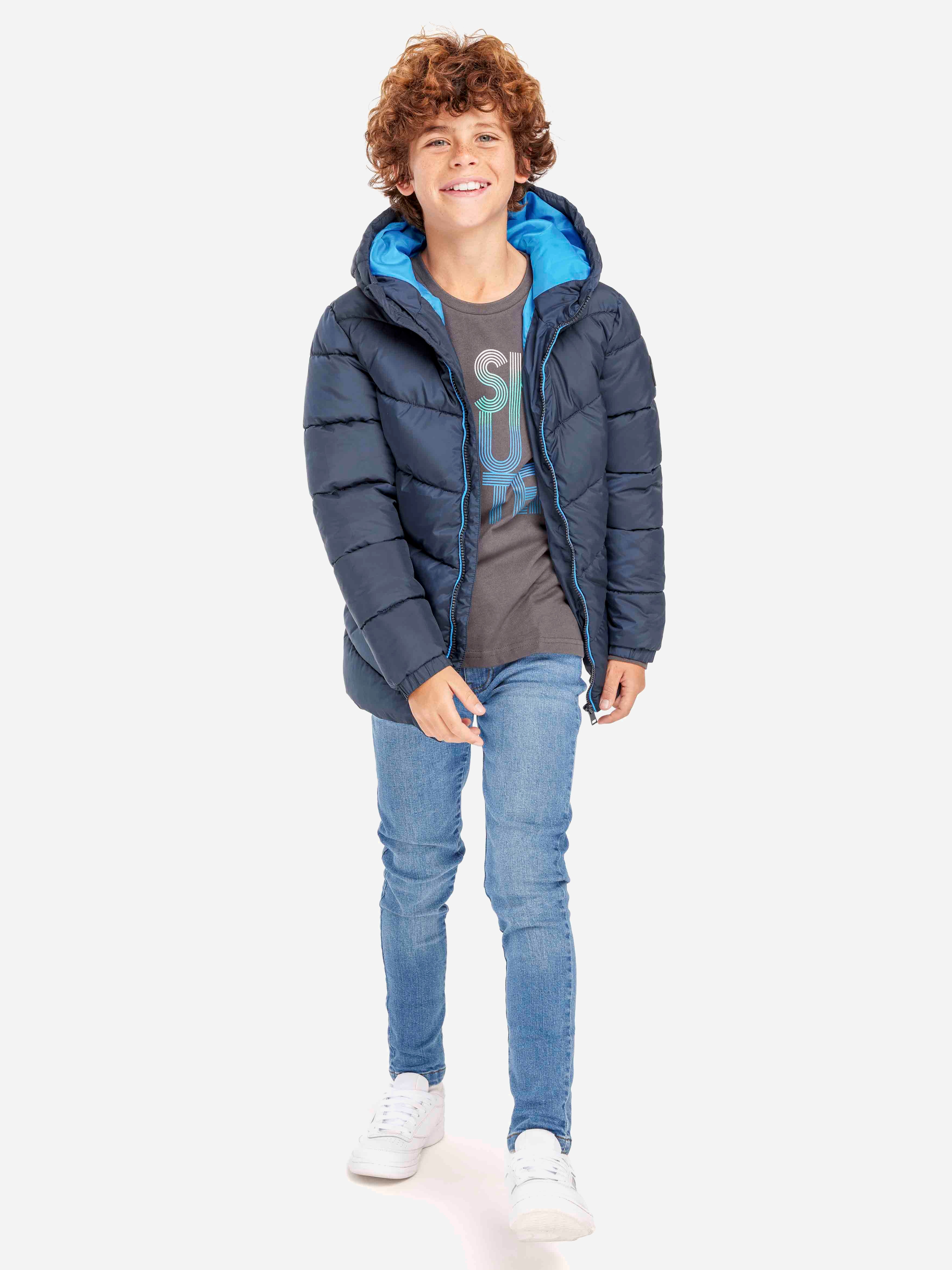 Акція на Дитяча демісезонна куртка для хлопчика Minoti 15coat 21 39591JNR 98-104 см Синя від Rozetka
