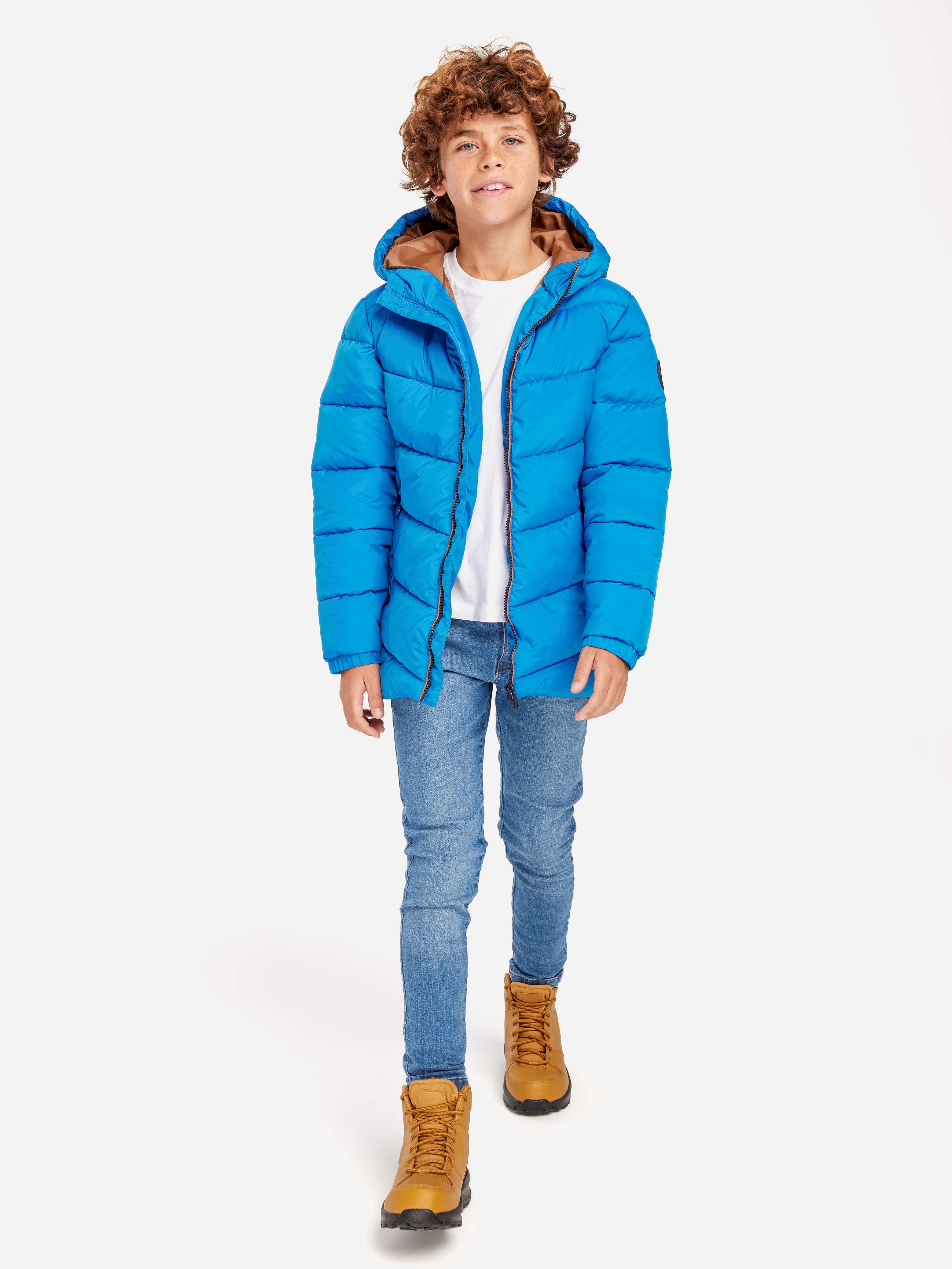 Акція на Дитяча демісезонна куртка для хлопчика Minoti 15coat 22 39592JNR 98-104 см Блакитна від Rozetka