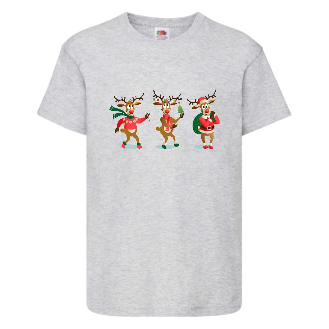 

Футболка детская Новый Год (New Year) серая (0017-gray) размер 164 см