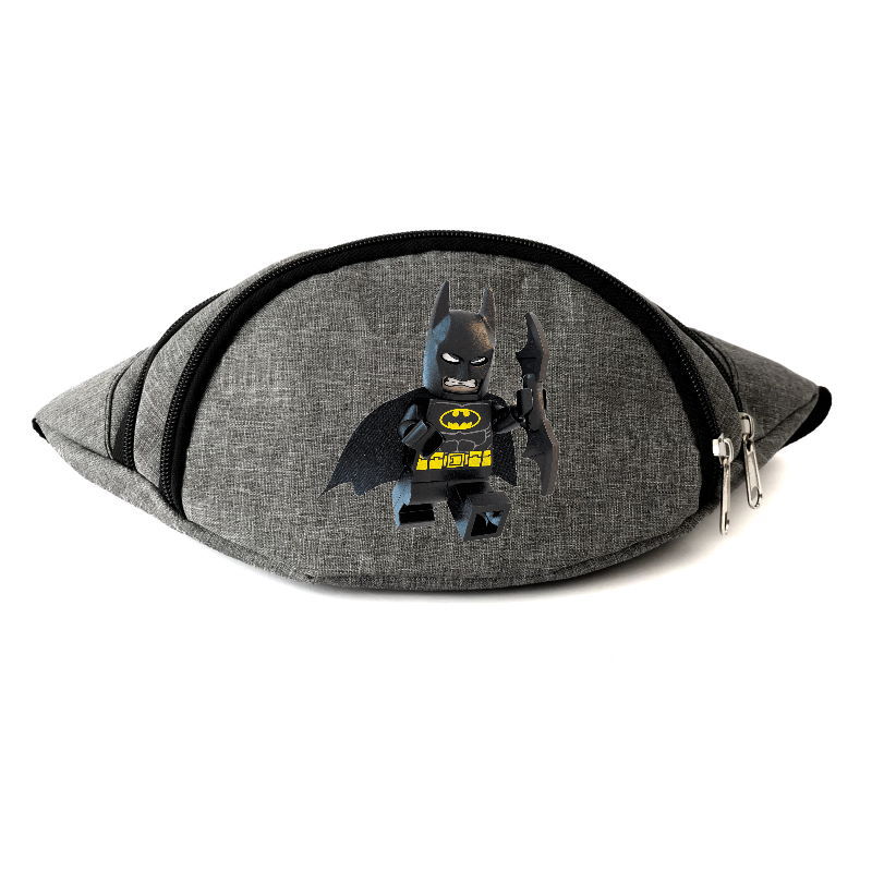 

Сумка Бананка на пояс Лего Бетмен (LEGO-Batman-07) Cappuccino Toys серая