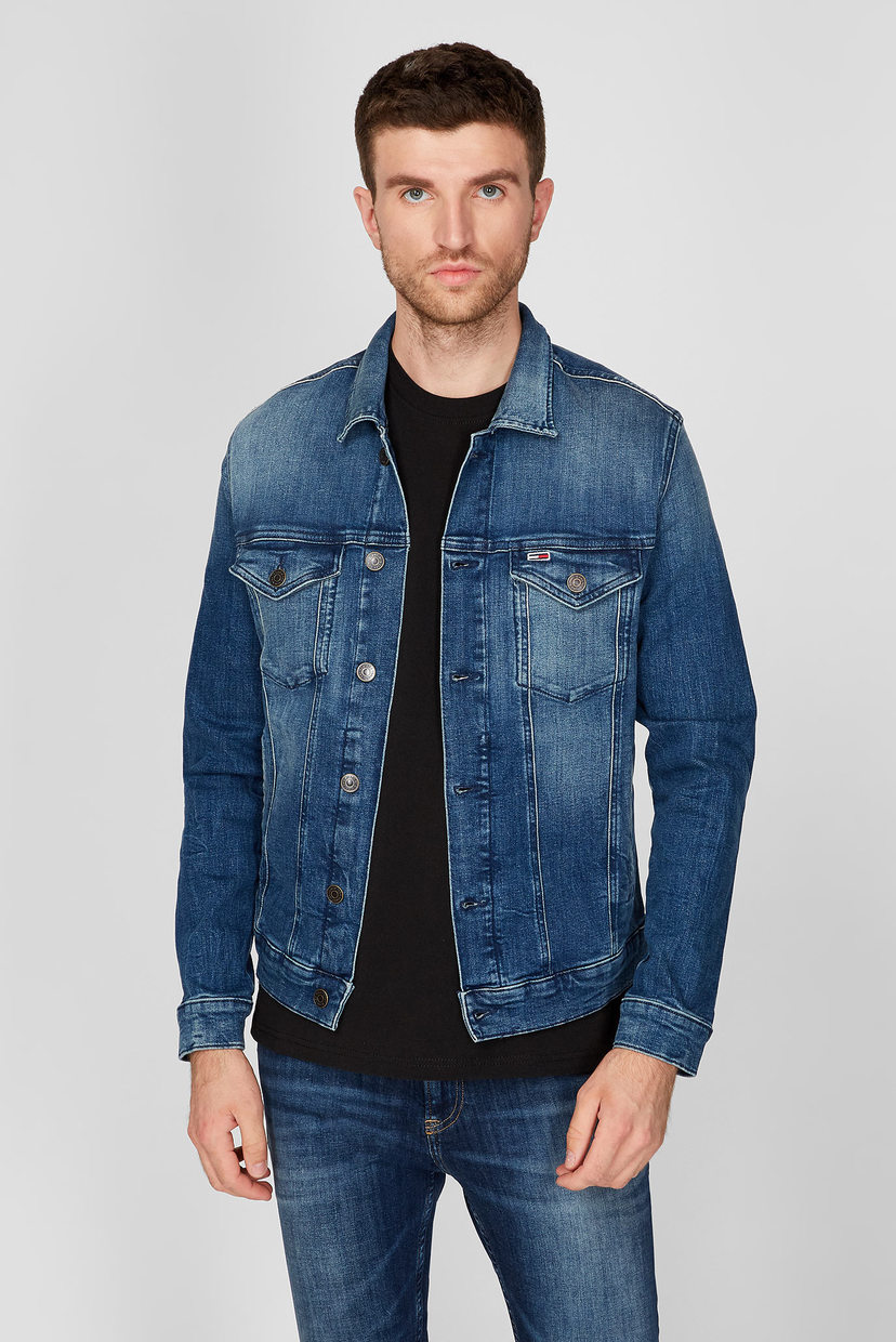 

Мужская темно-синяя джинсовая куртка REGULAR TRUCKER Tommy Hilfiger XL DM0DM08283